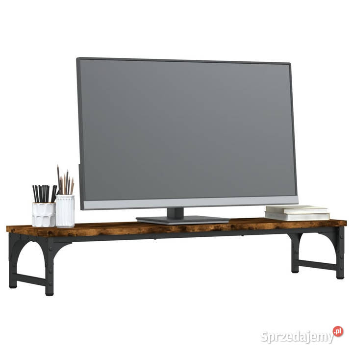 Podstawka pod monitor przydymiony dąb 85x23x155 mazowieckie