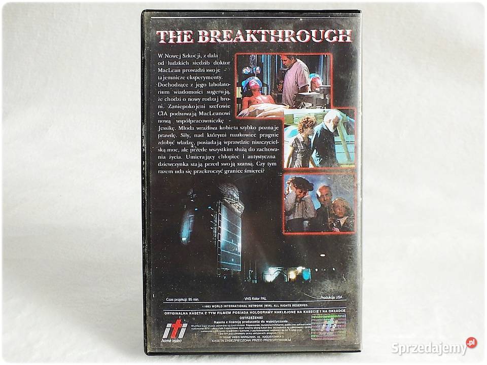 Kaseta VHS Siły Życia Donald Sutherland Film na lubuskie Żary