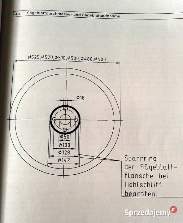Piła tarczowa do metalu Trennjaeger LTS 520 r małopolskie Sucha Beskidzka