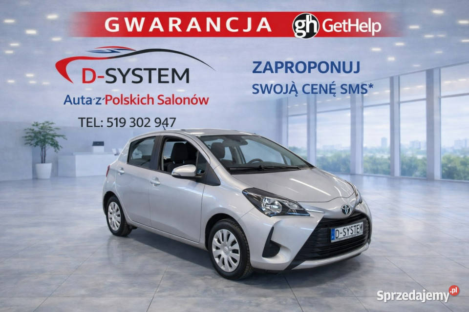 Toyota Yaris 2020 Salon Polska Bezwyadkowy srebrny Białystok