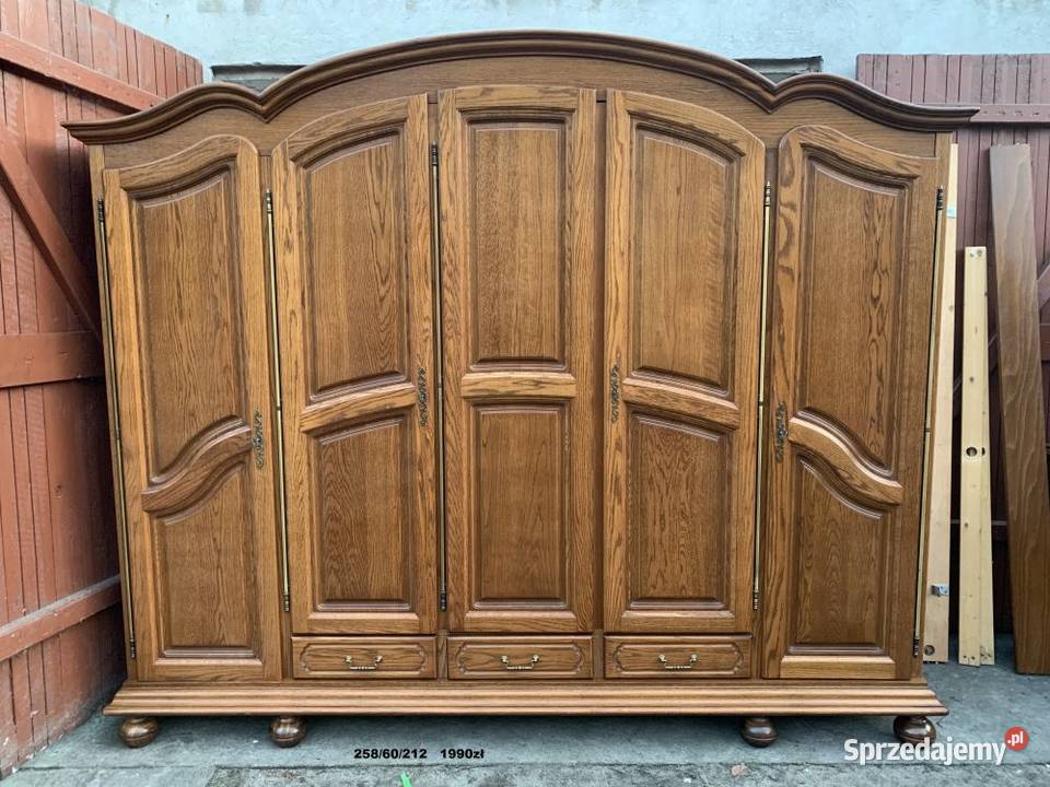 Ładna dębowa szafa jednodrzwiowameble Ślesin