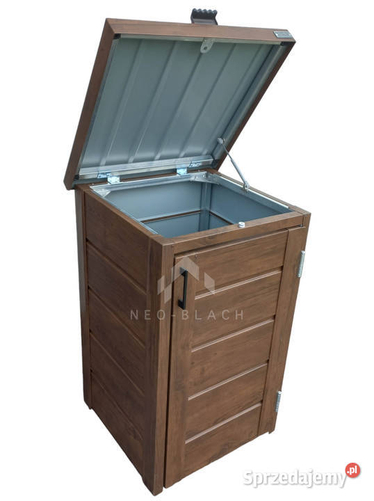 Zabudowa kosza na śmieci wiata śmietnikowa Ogród wielkopolskie Jastrowie