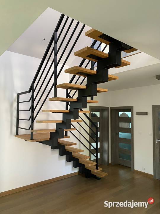 Schody metalowe nowoczesne loft samonośne Warszawa
