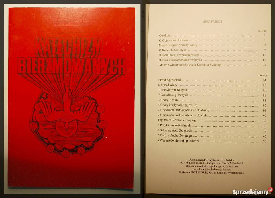 książeczka do bierzmowania Łódź