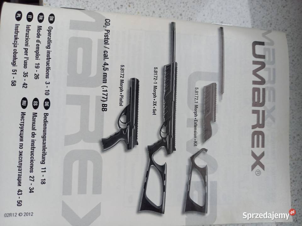 Wiatrówka Umarex Morph 3x Sporty strzeleckie i myślistwo Koluszki