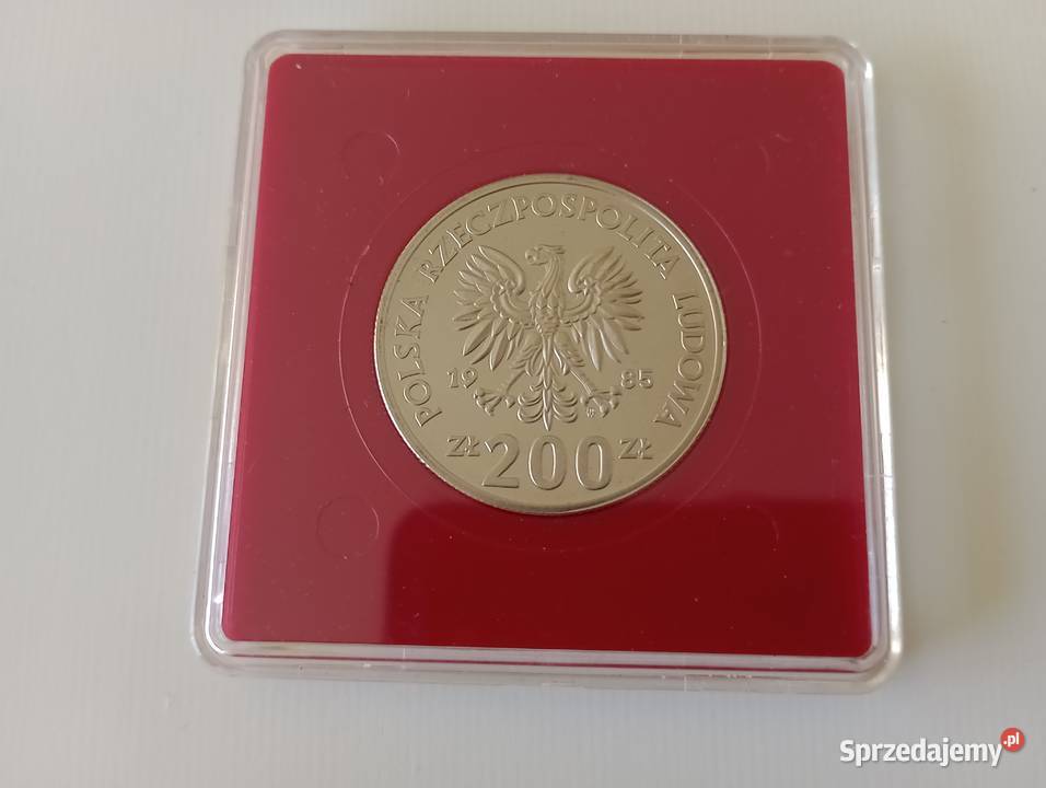 Moneta 200 1985r Pomnik szpital Centrum zdrowia