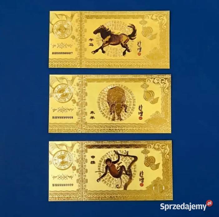 Kolekcjonerski zestaw banknotów Warszawa sprzedam