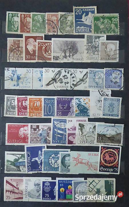 Znaczki Szwecja ponad 40 2 pary L12 Warszawa