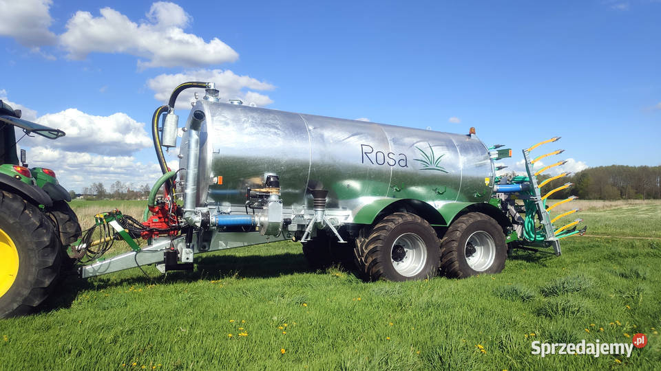 Wóz asenizacyjny ROSA 14R2 14000 litrów tandem nieuszkodzony Goliaty sprzedam