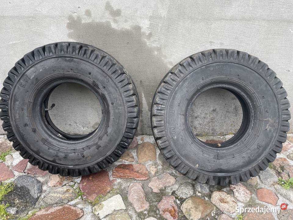 Opony przemysłowe STOMIL 500 8 z dętkami Toruń sprzedam