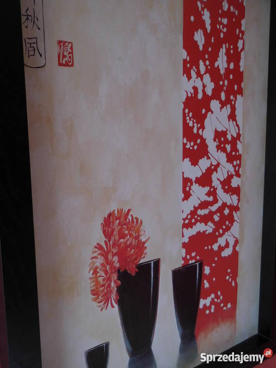 Obraz motyw japoński 77 x 57 Czarne