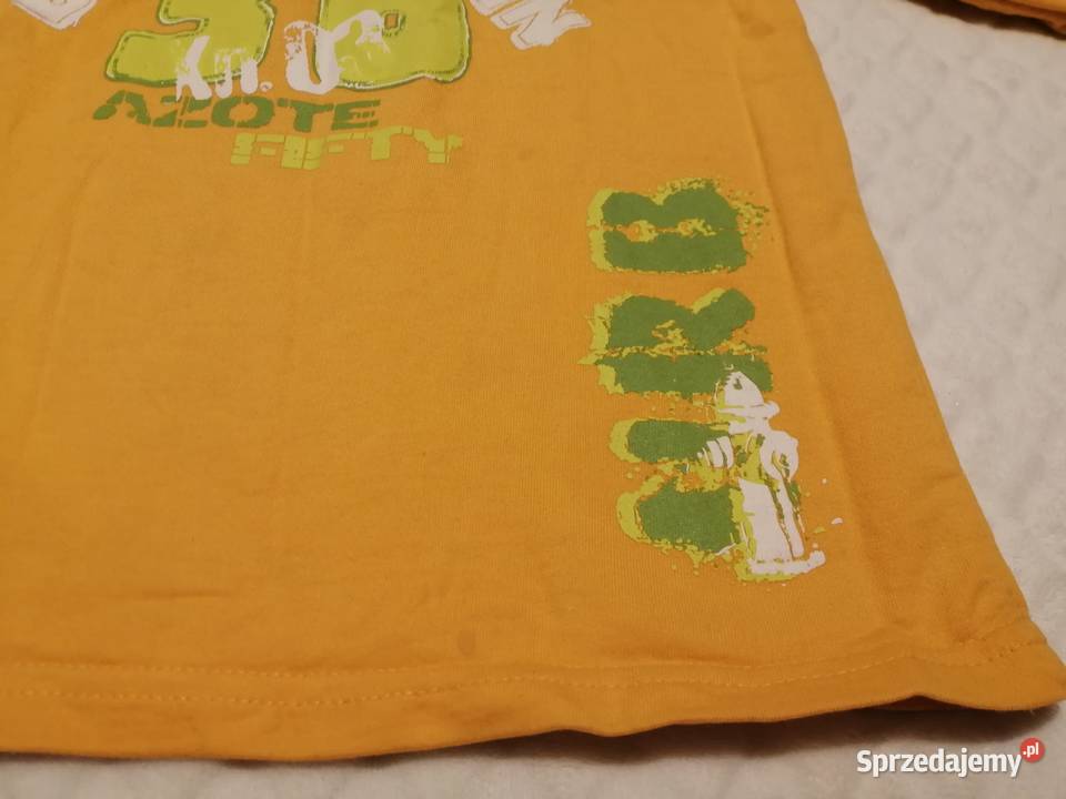 Bluza długi rękaw Motoa USA 110 pomarańczowa chłopiec Czeladź