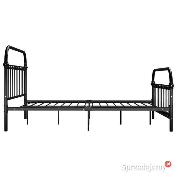 vidaXL Rama łóżka czarna metalowa 160 x 200 Warszawa