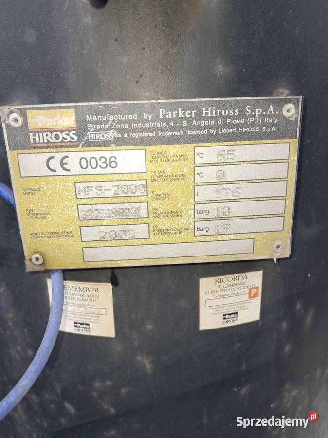 Filtr sprężonego powietrza Hyperfilter 2000 śląskie Dąbrowa Górnicza sprzedam