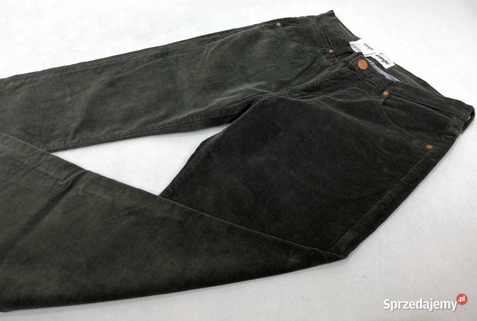 Spodnie męskie sztruks Wrangler Arizona Moss Pisz sprzedam