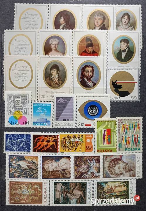 Znaczki polskie 1970 czyste łódzkie sprzedam