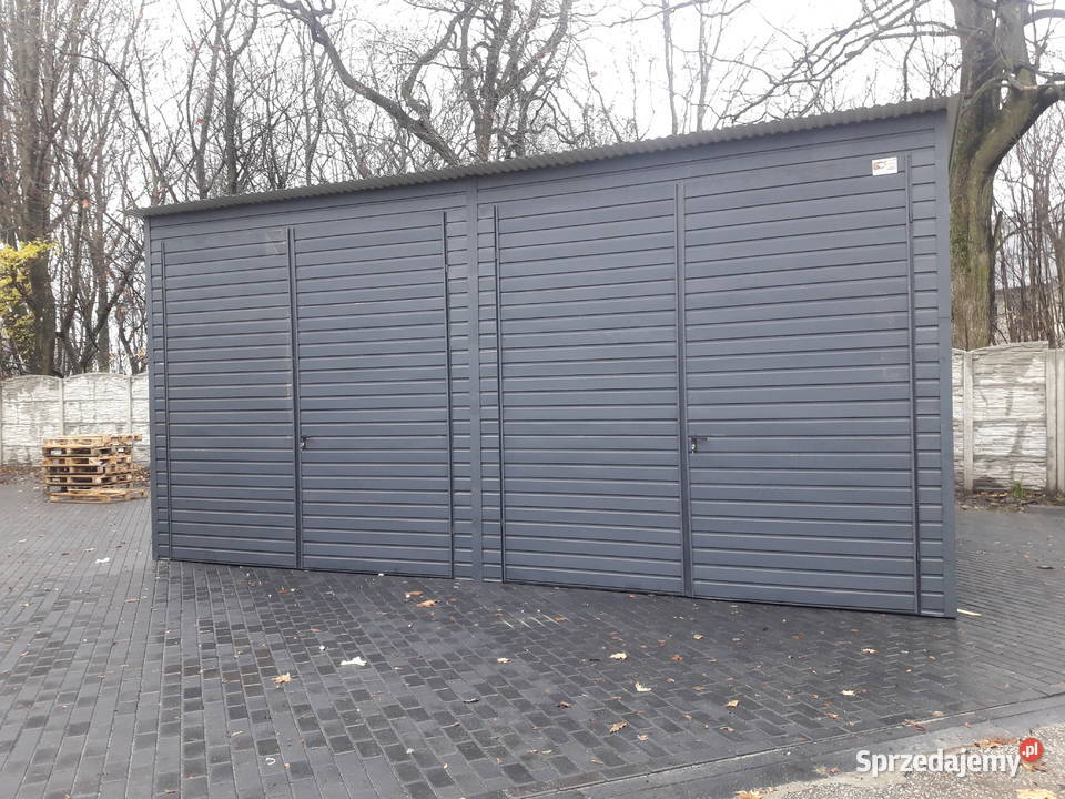 Garaż Blaszany GRAFIT JEDNOSPADOWY Nisko