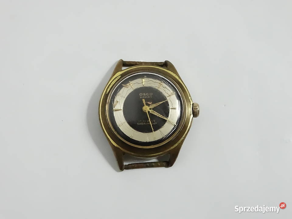 Vintage Osco Parat 17 Jewels Pozłacany 20 Biłgoraj