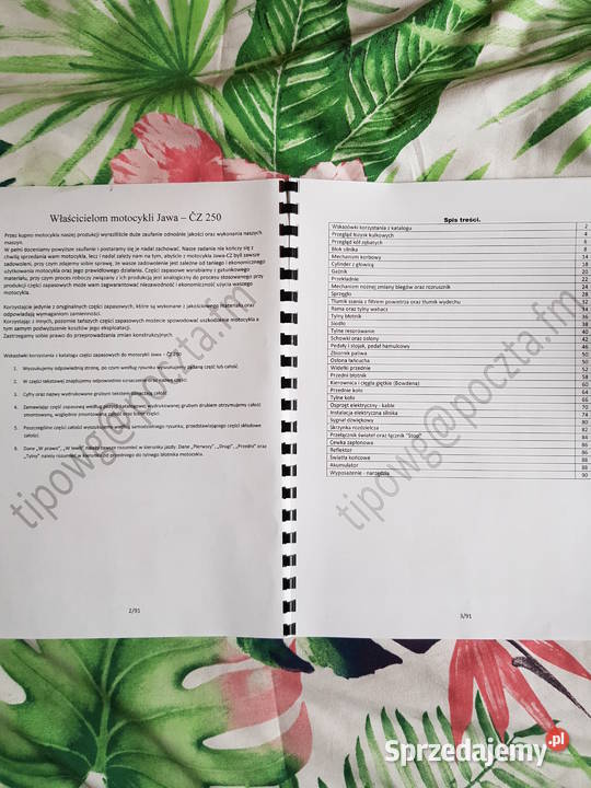 Katalog części Jawa 250 353 Garwolin sprzedam
