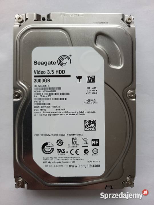 Dysk 3TB Seagate ST3000VM002 SATA III nieużywane