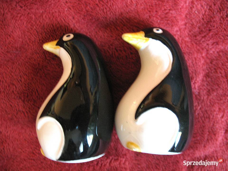 Sól i pieprz Pingwiny 6 x 4 x 4 Solniczka i wielokolorowy Siedlce sprzedam