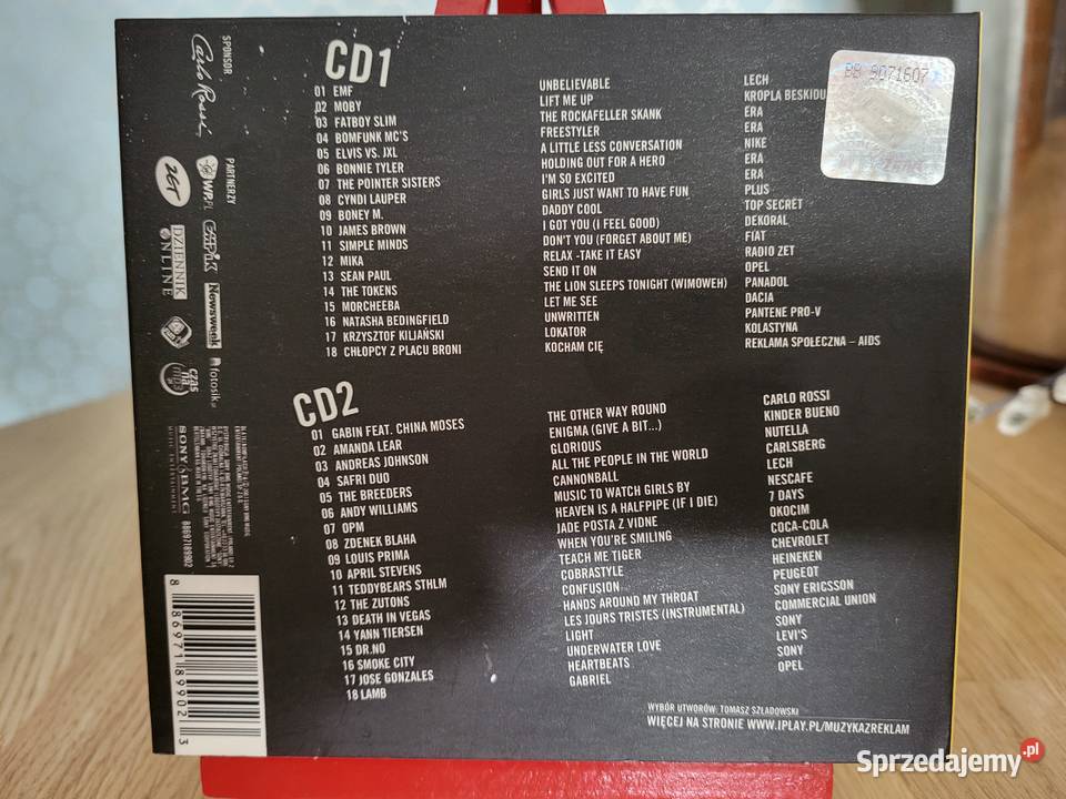 Muzyka z reklam 2xCD 36 utworów ponad 130min Warszawa