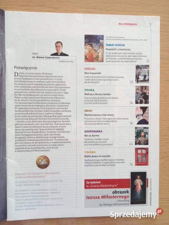 Tygodnik Gość Niedzielny kwiecień 2012r Czasopisma Dąbrowa Górnicza