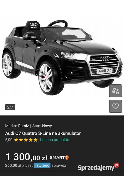 Audi Q7 na akumulator na pilot Pojazdy elektryczne i spalinowe Steklno