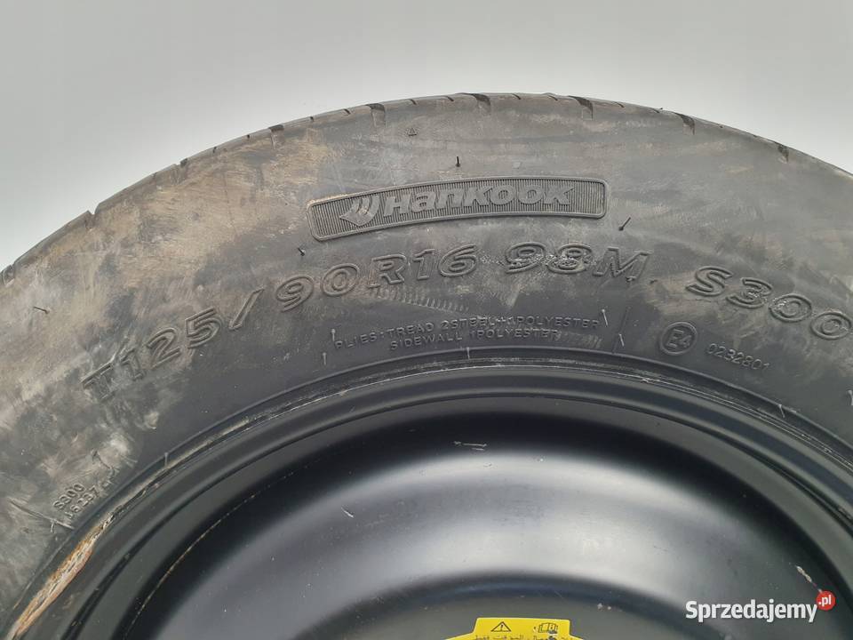 KOŁO DOJAZDOWE dojazdówka 12590 R16 1S71MH 5x108 Samochodowe lubelskie Chełm