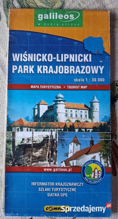 WiśnickoLipnicki Park Krajobrazowy 130 000 mapa Kraków sprzedam