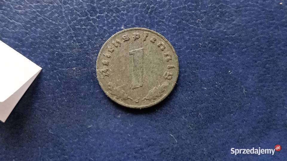 Stare monety 1 fenig 1942 J Niemcy Lesko
