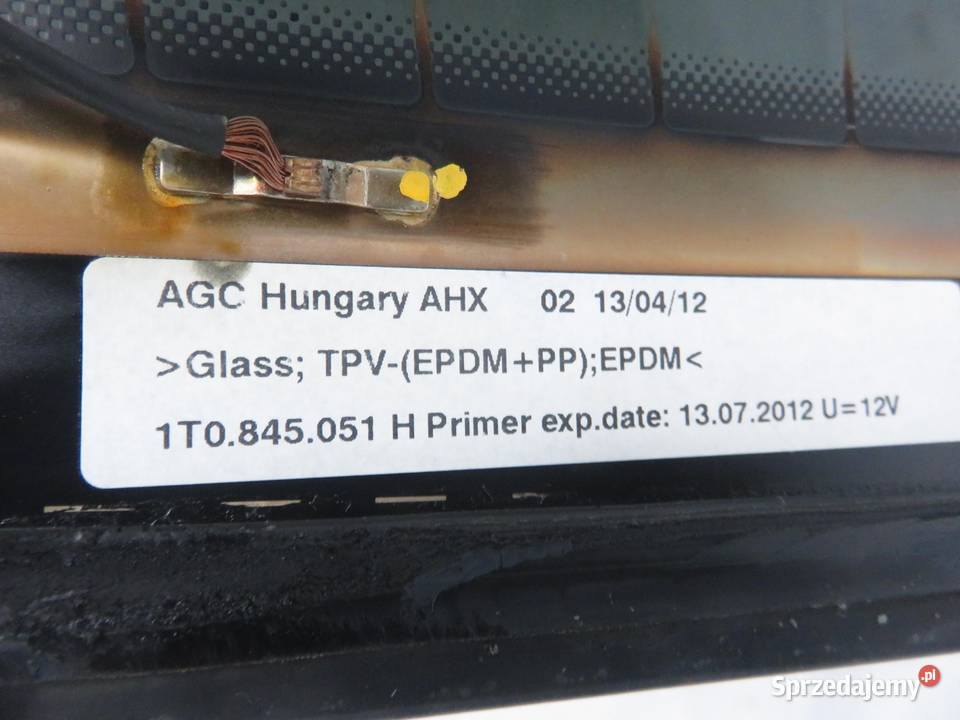 SZYBA TYLNA VW TOURAN II 1T3 MINIVAN