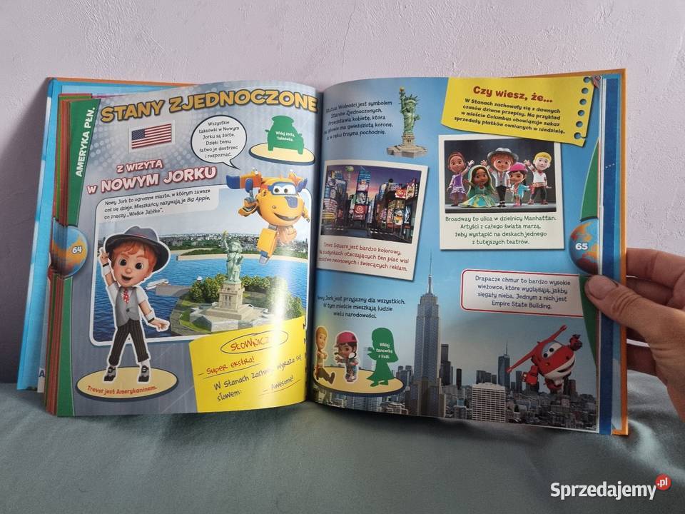SUPER WINGS Kto lata dookoła świata ATLAS mapa ISBN 9788325327637 Rumia