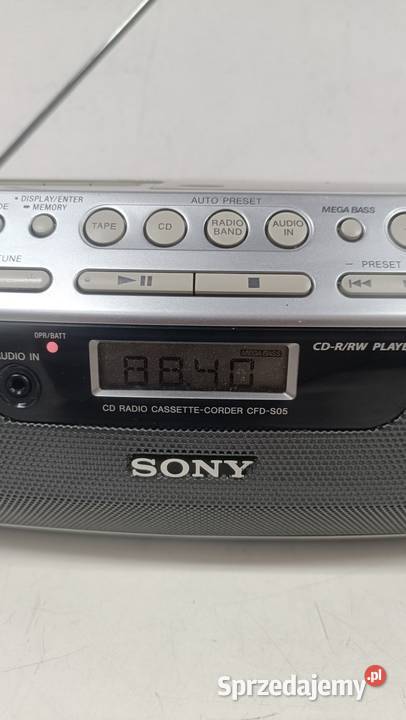 SONY CFDS05 Radioodtwarzacz kasetowy z CD Poznań