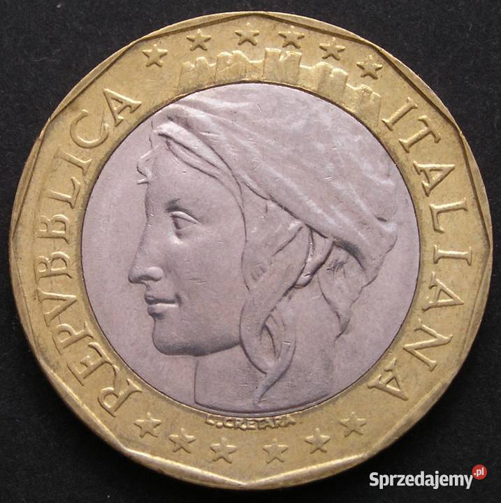 WŁOCHY 1000 LIRÓW 1997 BIMETAL łódzkie Łódź sprzedam
