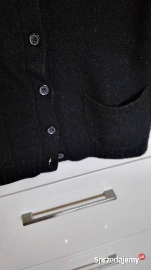 Sweter Czarny Rozpinany Damski YORN SM M Kaszmir lubuskie Nowa Sól sprzedam