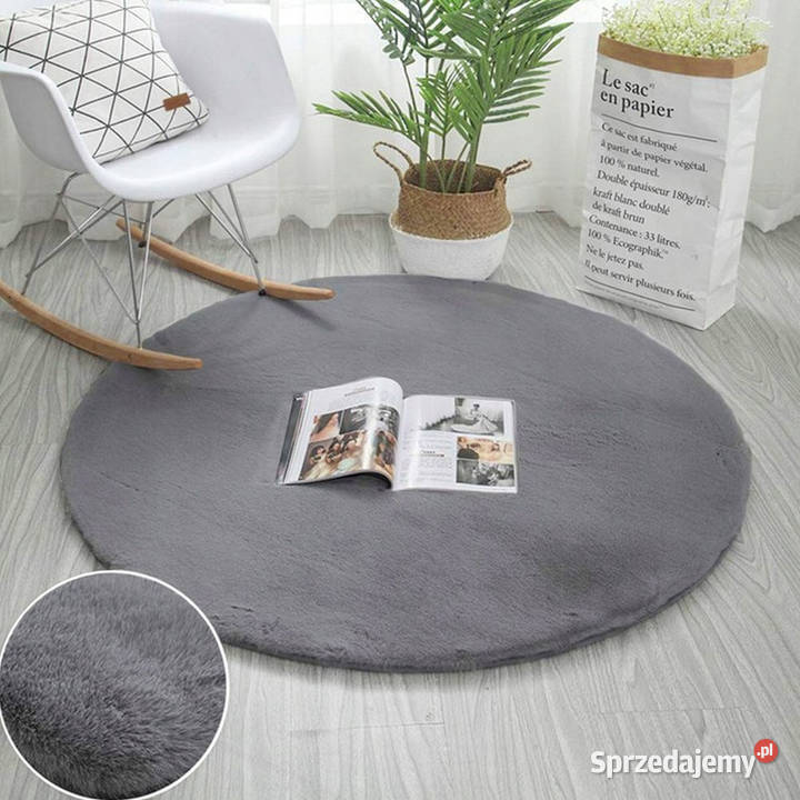 Dywan okrągły Rabbit Strado 150x150 Silver Jasny Opole