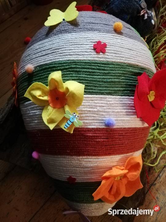 Jajo jutowe 40 pisanka Wielkanoc Kraków