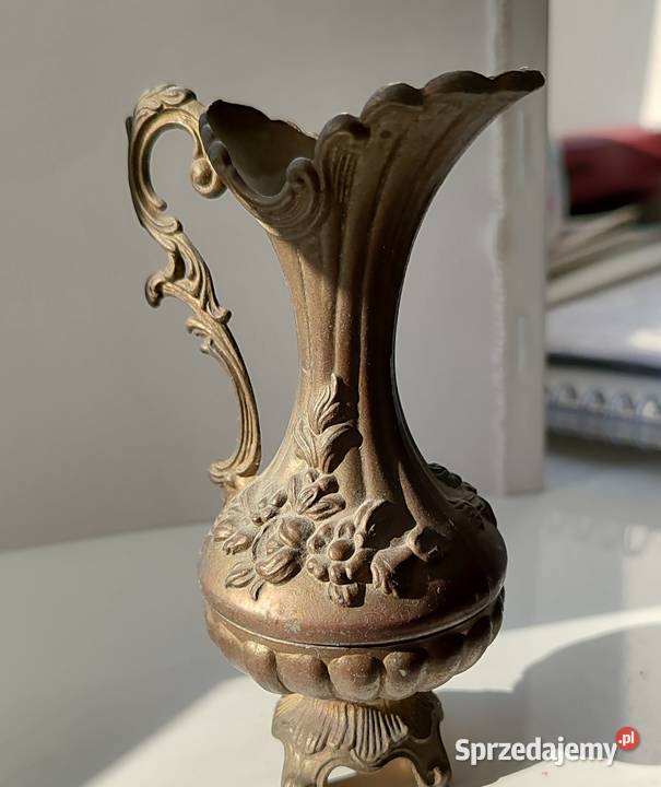 Dzbanek ozdobny mosiężny amfora Gdańsk