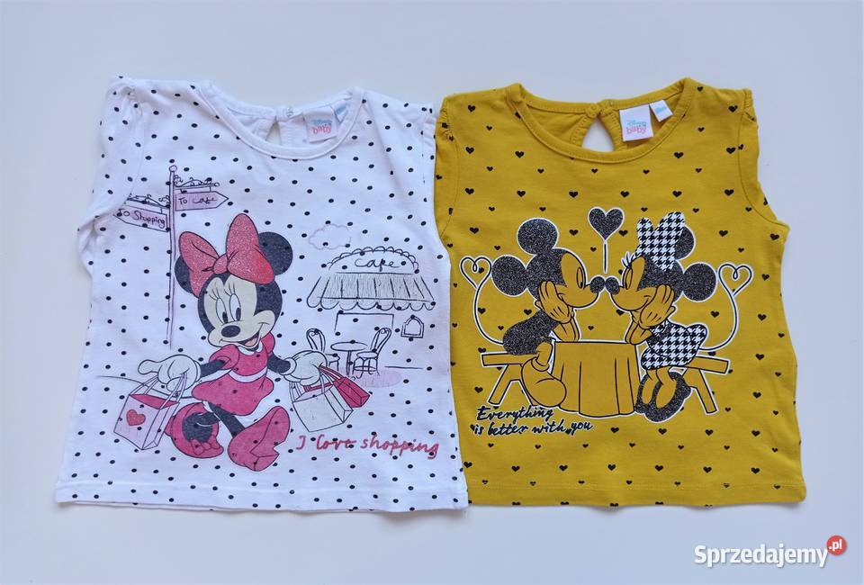 2 Pack bluzek Disney Minnie Mouse 80 Bluzki, koszulki i kaftaniki śląskie Katowice