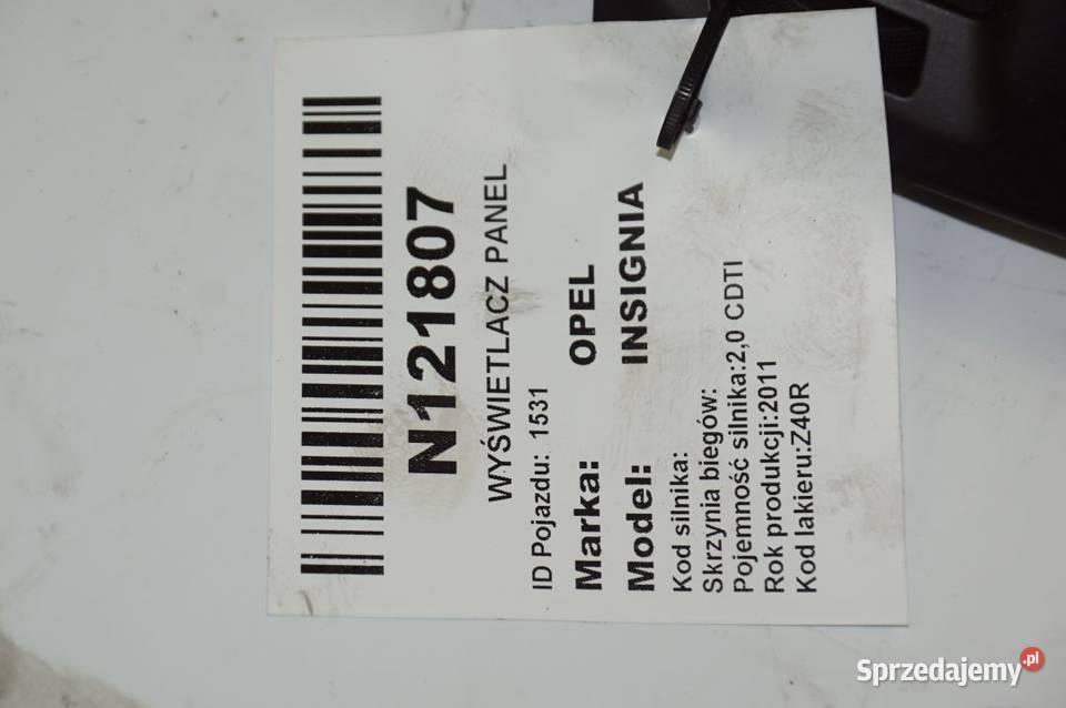 12844814G INSIGNIA A WYŚWIETLACZ PANEL kujawsko-pomorskie