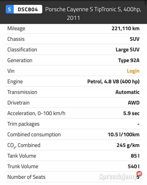 SILNIK KOMPLET Porsche Cayenne S 48 V8 400 Chełm