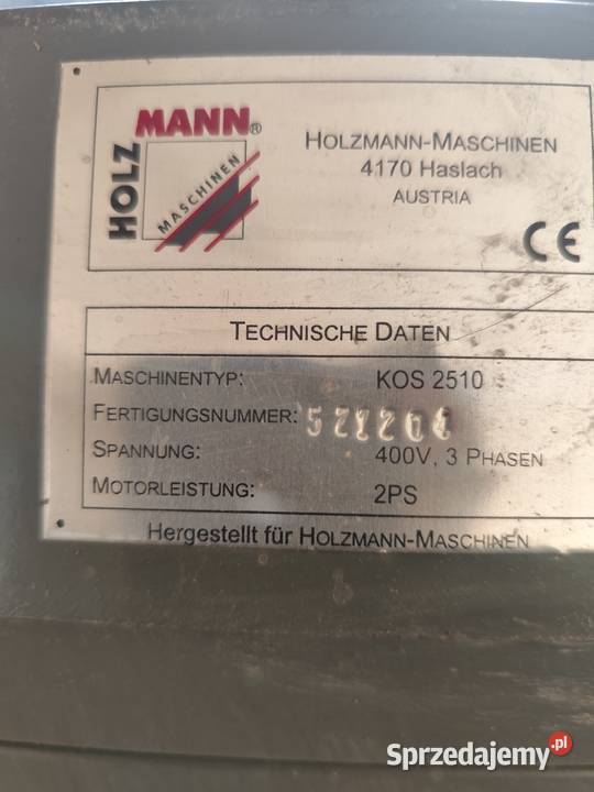 Szlifierka do kantów Holzmann Produkcja Częstochowa sprzedam