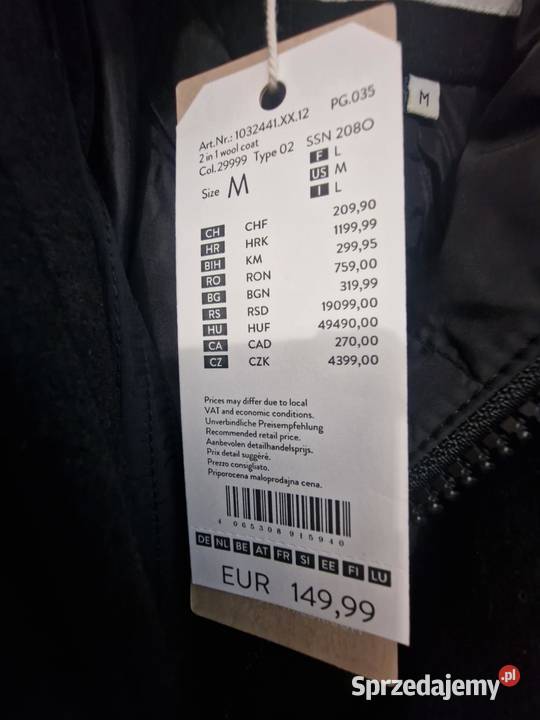 Płaszcz wełniany męski TOM TAILOR DENIM z Chojnice