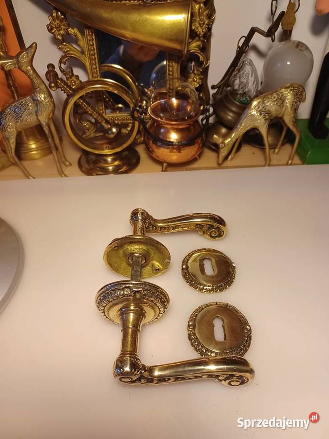 Mosiężne klamki z rozetami Poznań