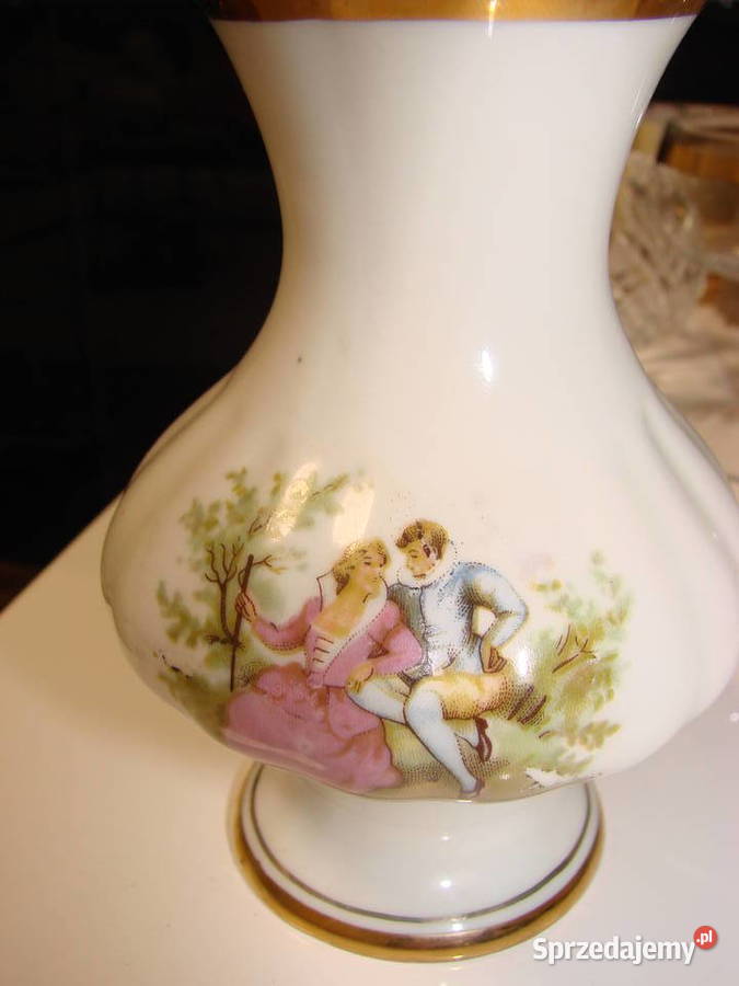 porcelanowy wazonik Porcelana i szkło