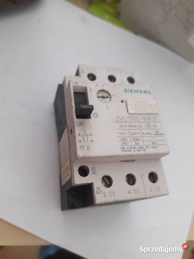 Siemens wyłącznik silnikowy 3VU13001MK00 Lelów