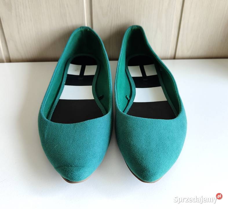 Płaskie buty Reserved 39 zielone baleriny zachodniopomorskie Szczecin