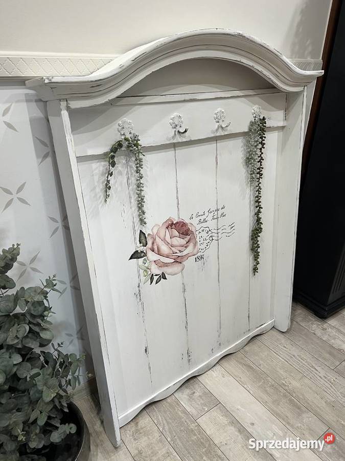 Wieszak dębowy garderoba shabby chic Dom i Ogród Żary