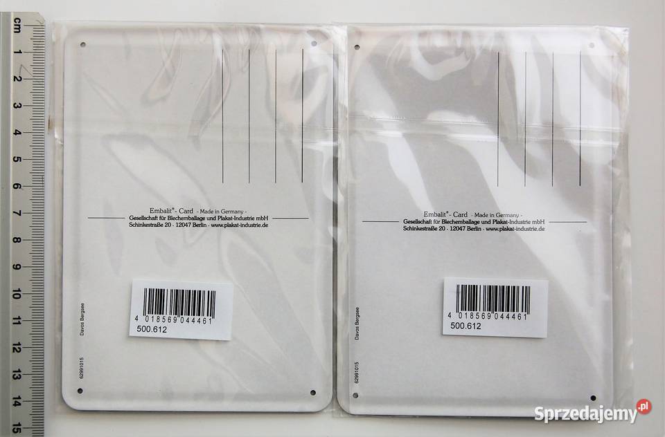 Szyld pocztówka Davos Szwajcaria Embalit lubelskie Lublin